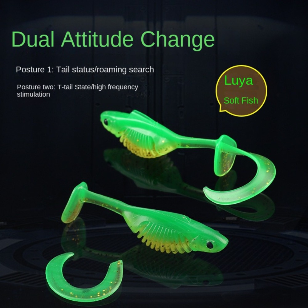 10PCS PVC Fishing Soft Lures 6 - Ice Fishing Line recension och pris