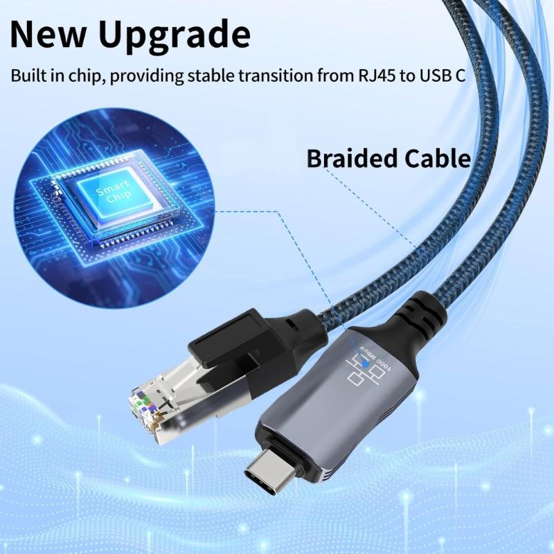 5.9ft Braided Gigabit Ethernet - Braided Line recension och pris